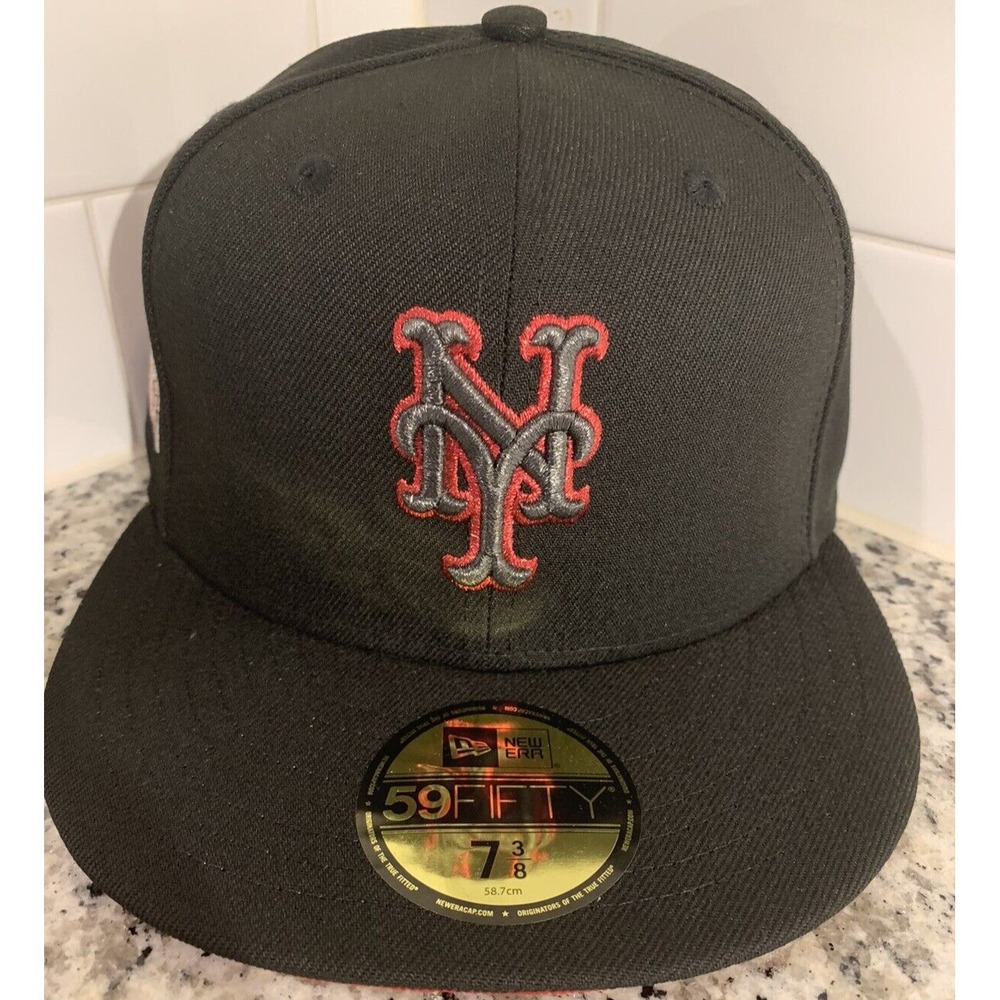 New York Mets New Era Shea Stadium Final Season Metallic 59FIFTY Hat Size 7 3/8